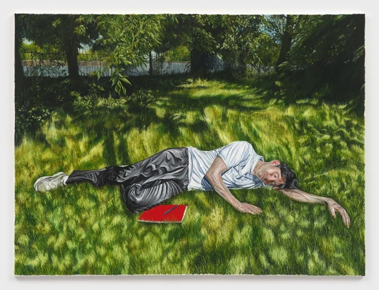 Srijon Chowdhury, Dean Dreaming, 2024. Oil on linen. 30 x 40 in.